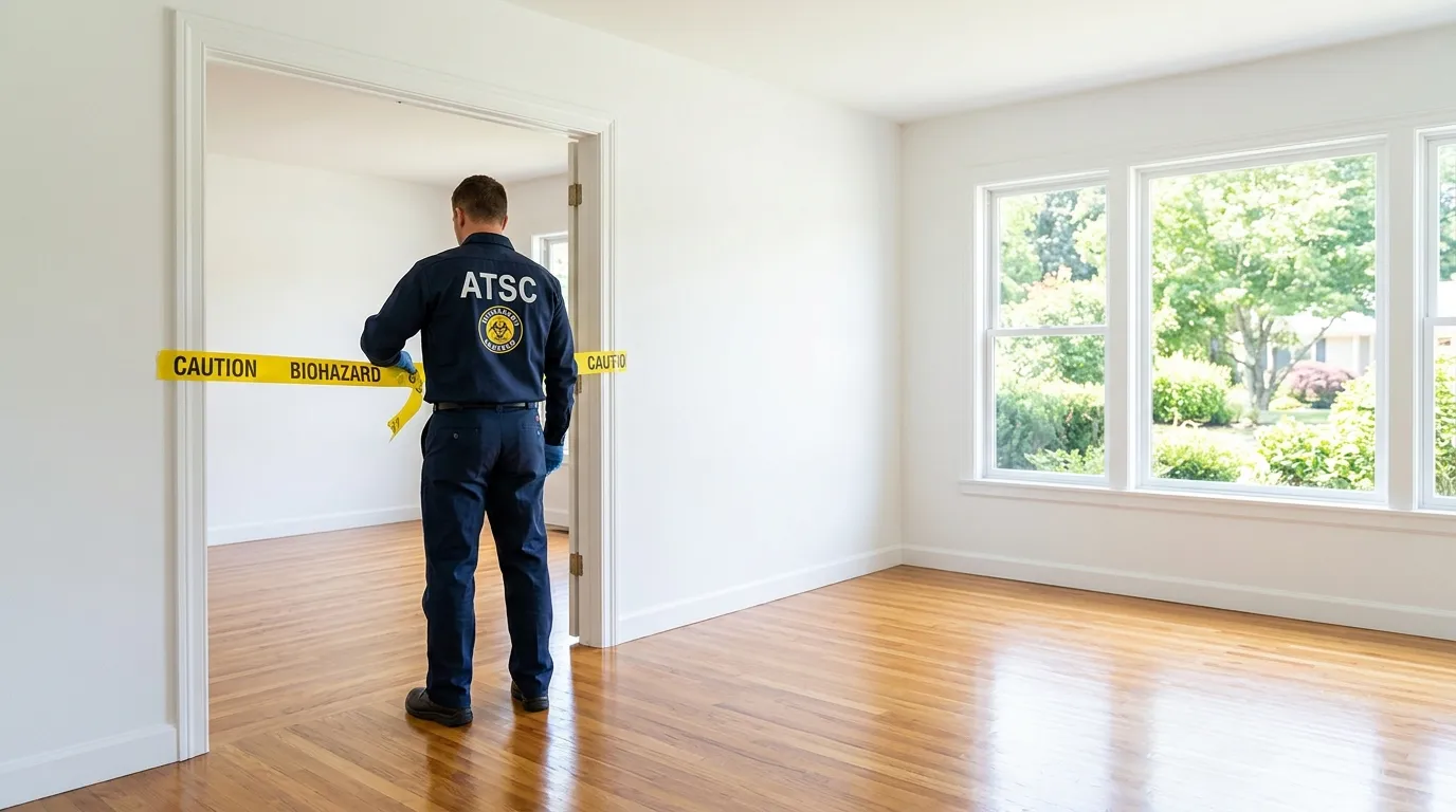 Certified biohazard cleanup crew performing Crime Scene Cleanup in Yukon